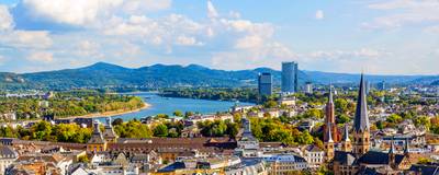Panoramablick auf Bonn und den Rhein