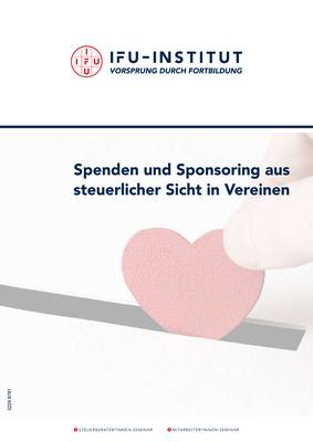 Spenden und Sponsoring aus steuerlicher Sicht